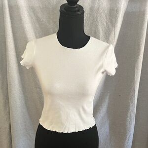 Brandy Melville White Crop Top